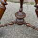 Selette wooden plant holder art deco barley rosary design