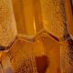 Vintage Art Deco amber glass vase - 1930s