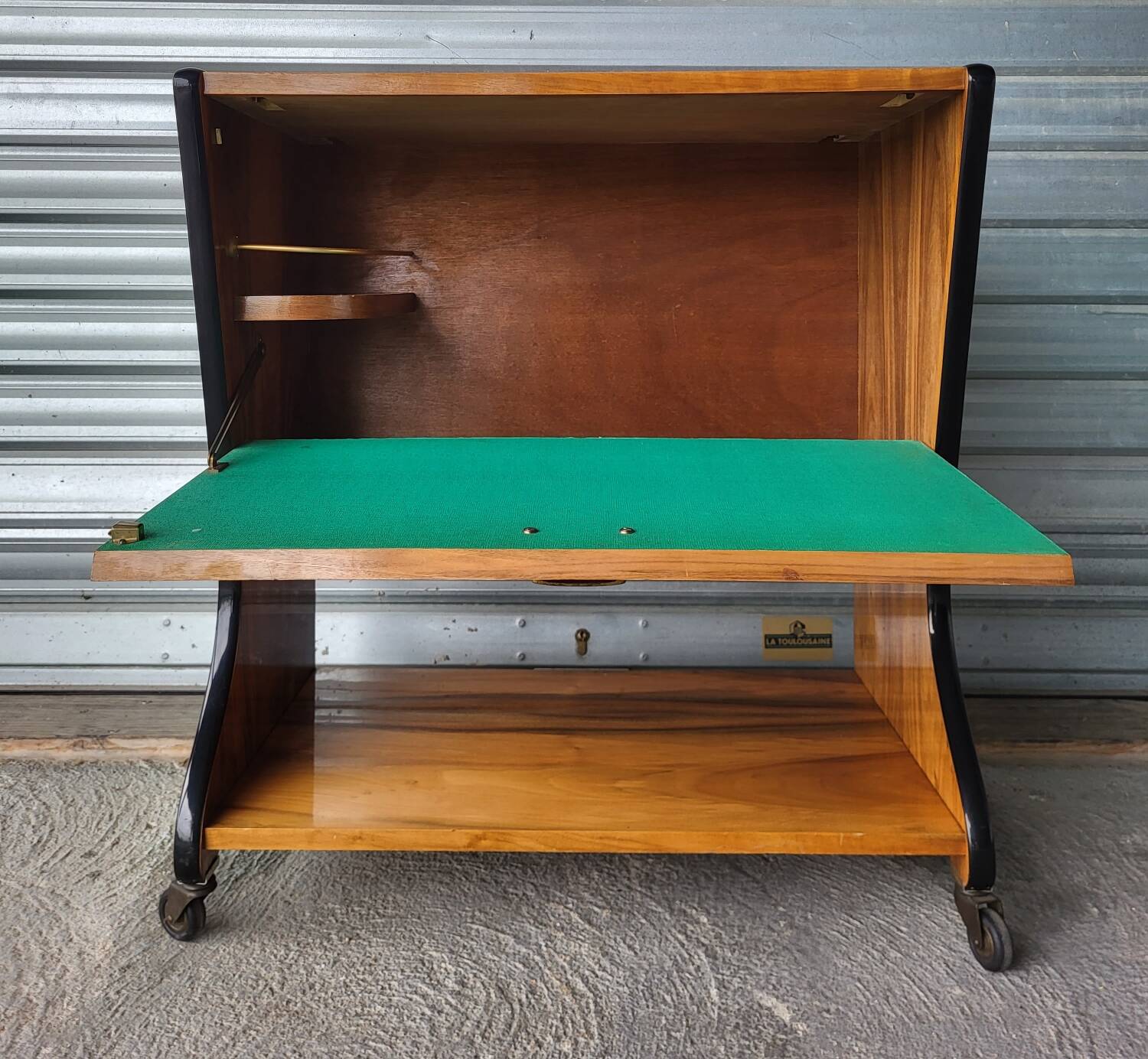 Authentic old bar cabinet console storage Hi-fi Vintage