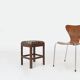 Tabouret Art Déco avec revêtement en imprimé léopard contemporain, France années 1930