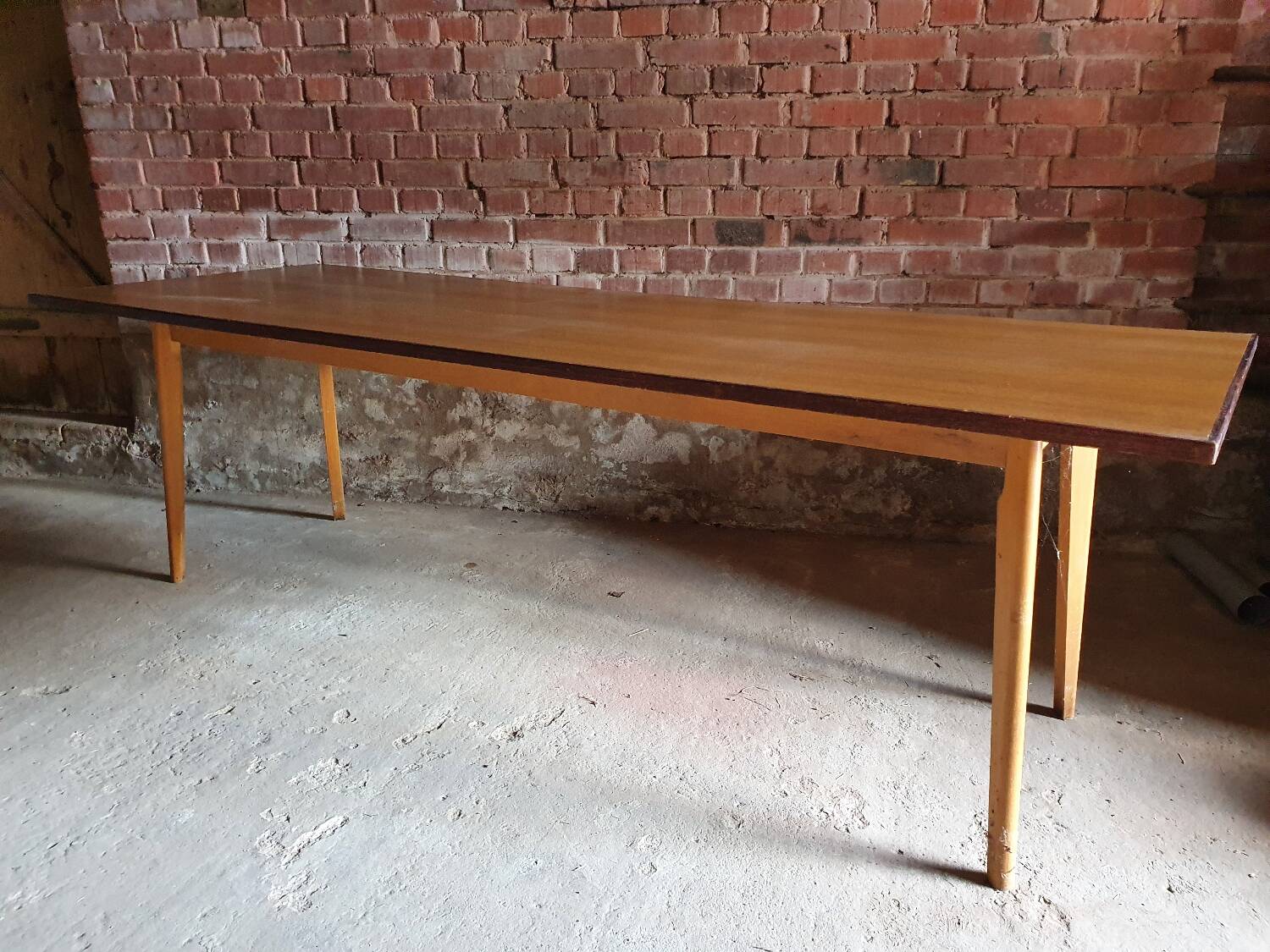 Large vintage bistro table 1970
