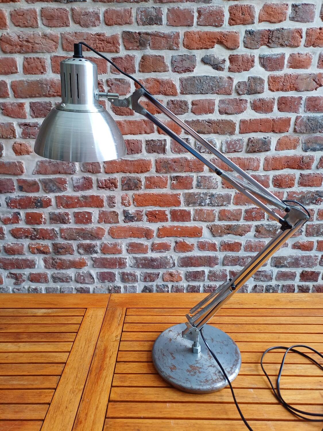 Aluminor lamp in chrome metal 80's
