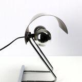 Stainless steel lamp from the 1970s in the style of François Monnet.
