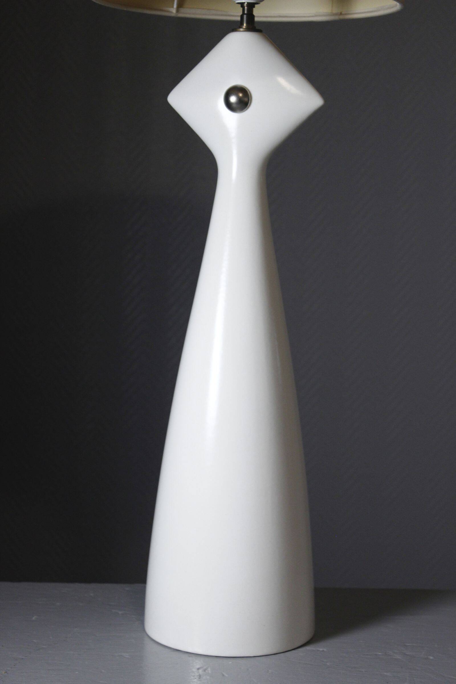 Kostka France large ceramic lamp post-modern design 1990s