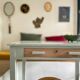 Painted wooden desk