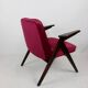 Burgundy Raspberry Bunny Armchair by Józef Chierowski
