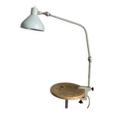 Vintage 1950s architect's reading lamp Jumo GS2 grey mouse - 70 cm