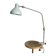 Vintage 1950s architect's reading lamp Jumo GS2 grey mouse - 70 cm