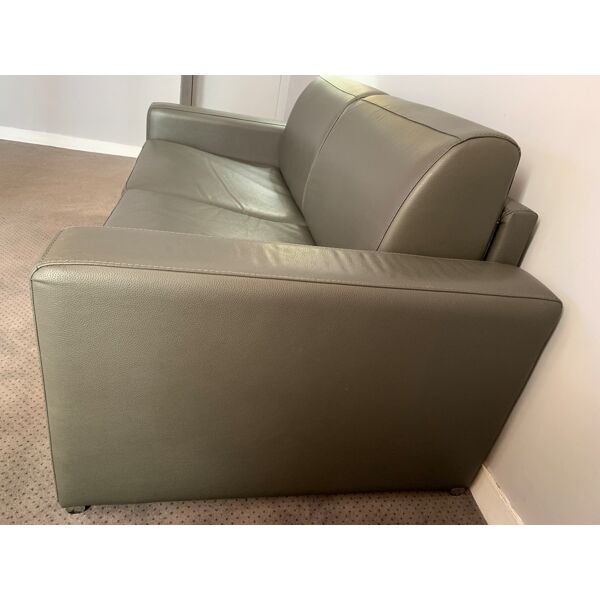 Sofa bed rapido dreamer leather veritable gray | Selency