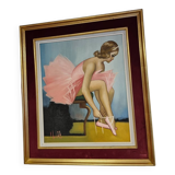 Huile sur toile danseuse