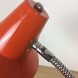 Vintage orange metal desk lamp