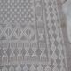 Handmade grey and white mergoum rug in pure wool 210x110cm
