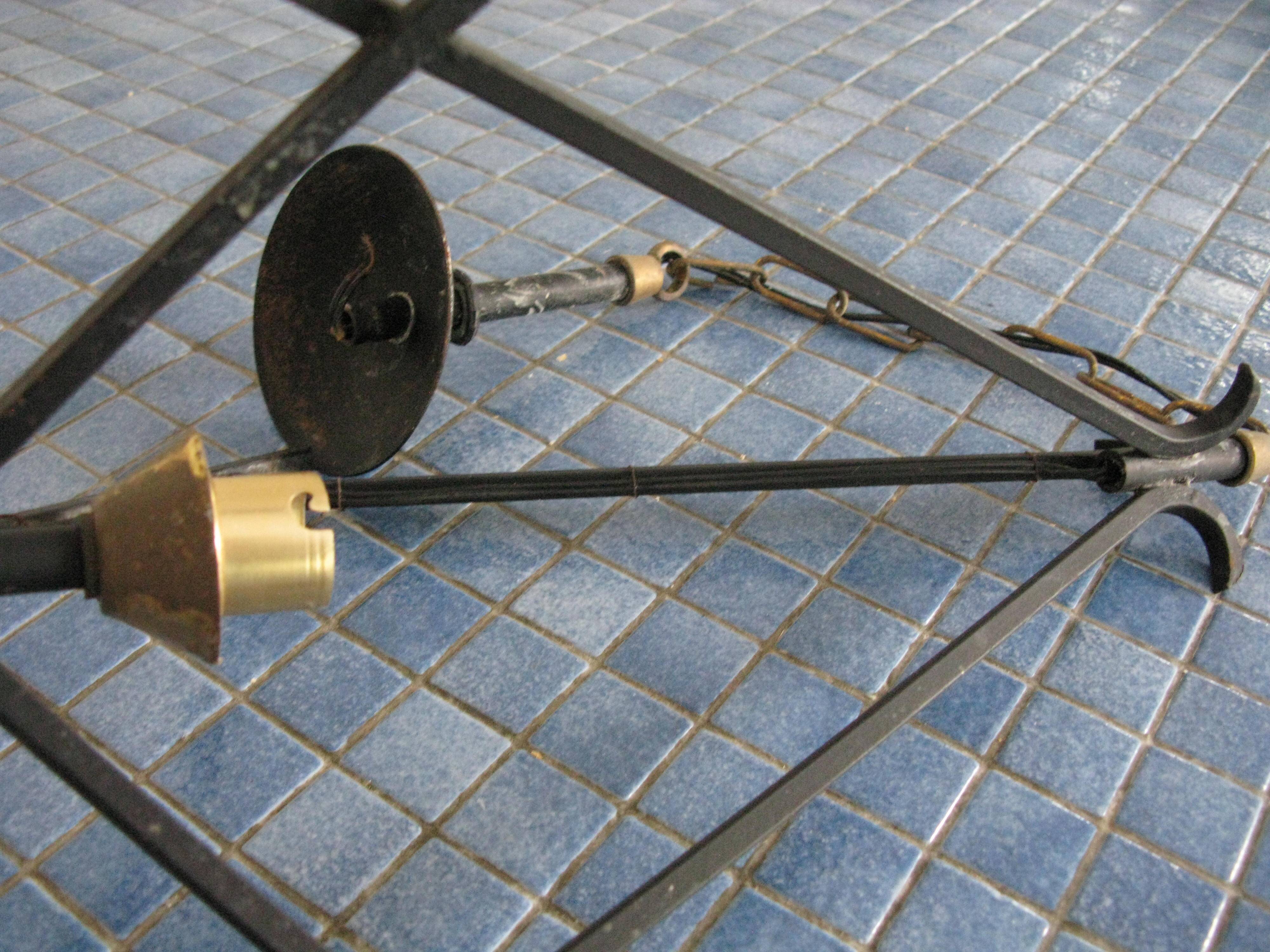 vintage wrought iron chandelier