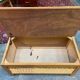 Vintage 1960s rattan toy chest
