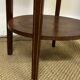 Pedestal table / Round seat in wood marquetry