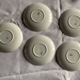 Set of 5 KG Luneville mignardise plates