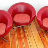 Set of swivel chairs, Czechoslovakia, 60s, Up Zavody Rousinov