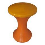 Vintage Stamp Orange Stool