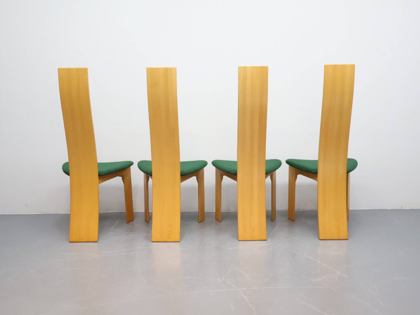 Ensemble de 4 chaises design Iris chair Bob van den Berghe