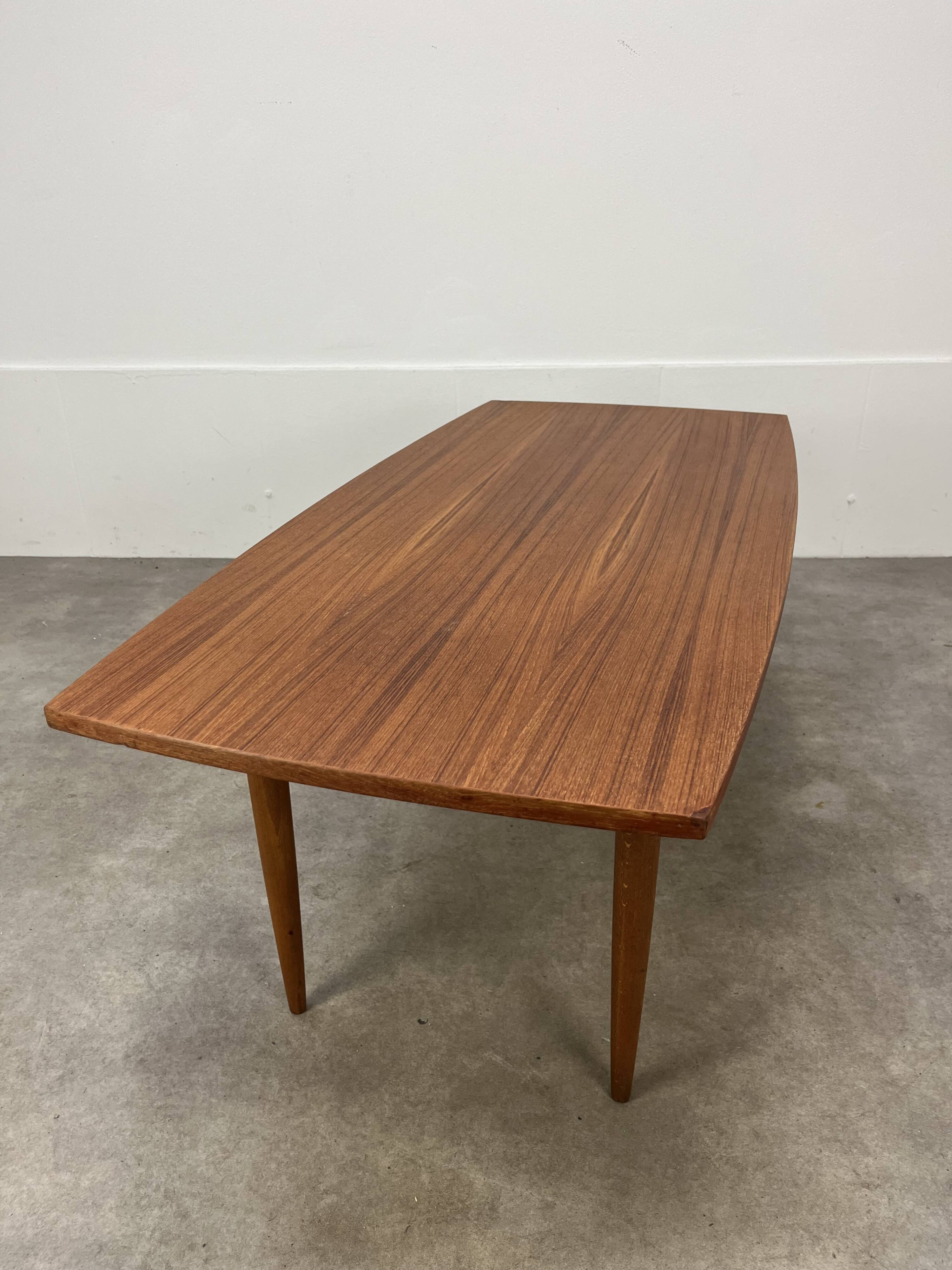 Scandinavian teak coffee table, 1960s