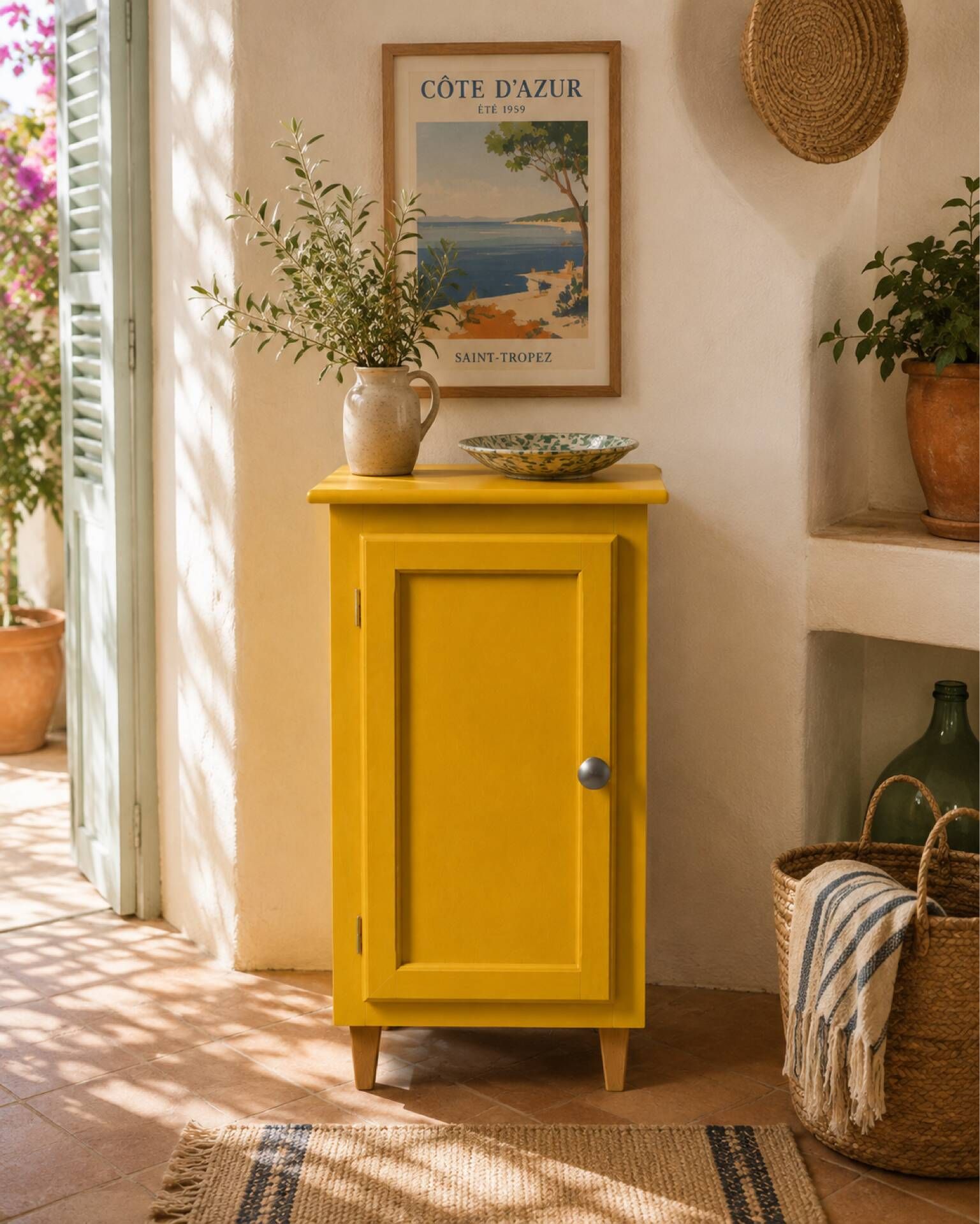 Art Deco ochre yellow Parisian buffet