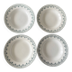 Set of 4 deep plates Terre de Fer Moulin des Loups model George