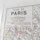 Vintage map 1970 Paris and its suburbs 75x55cm duplex