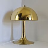 Lampe de table en laiton en forme de champignon, Italie, années 1970
