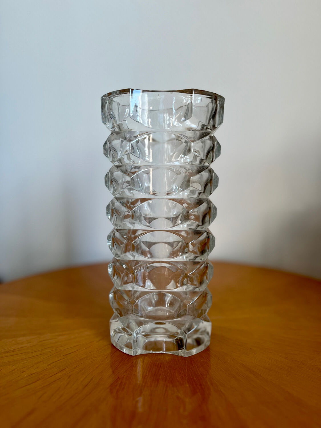 Crystal glass vase 1950