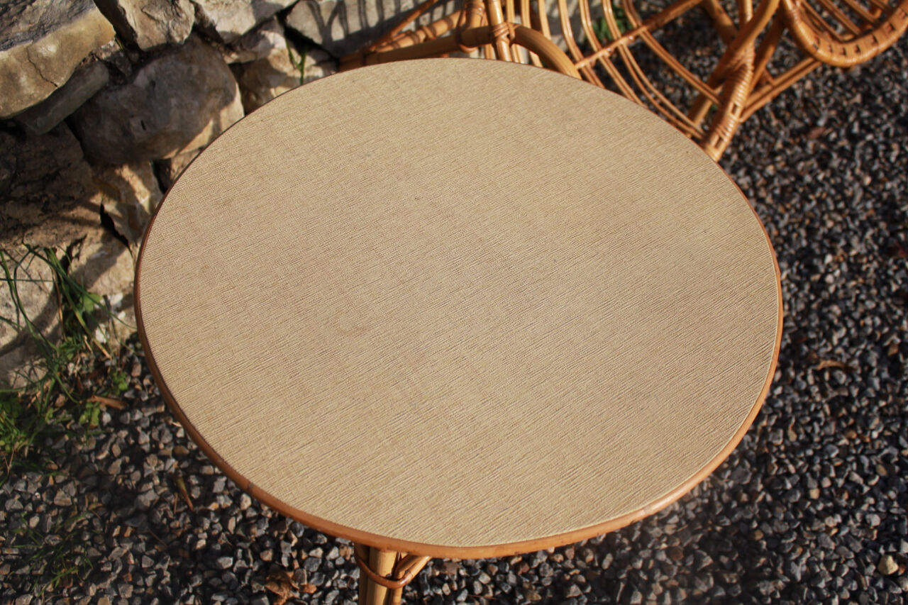 Vintage set for children in rattan
