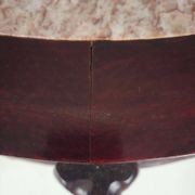 Vintage Chinese hardwood console / side table with marble top