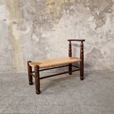 Cantou straw bench
