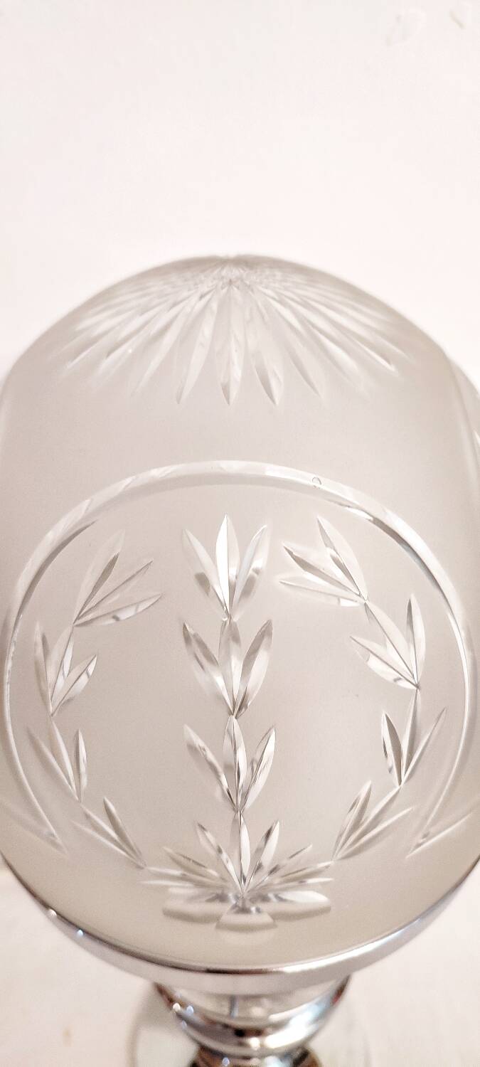 Lampe en table de cristal, Espagne, années 1960