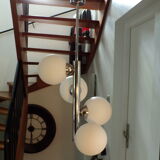 Space age 4 globes hanging lamp