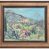 Robert SAVARY (1920-2000) Oil on canvas depicting a Provençal landscape.