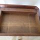 Table d’appoint – Bout de canapé -Acajou – plateau a rebord-1 tiroir