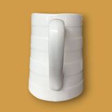 Vintage white ceramic jug with glaze – 2 L - BOCH La Louvière