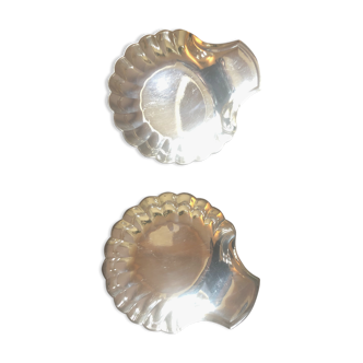 Christofle coquilles Saint Jacques en métal argenté