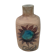 Bottle vase. ceramic enamelled with a flower. Mid-20th. Ht 21.5 cm