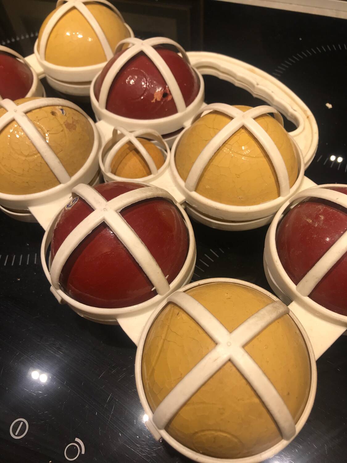 1950s wooden boules game