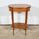 Small Marquetry Living Room Table, Louis XV / Louis XVI Transition style – 1920