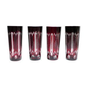 Série de 4 verres vintage