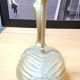 Lampe canard metal argente base base plexi noir 1970