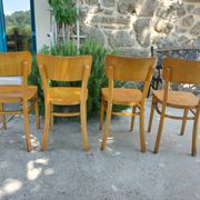 4 chaises bistrot, teinte claire