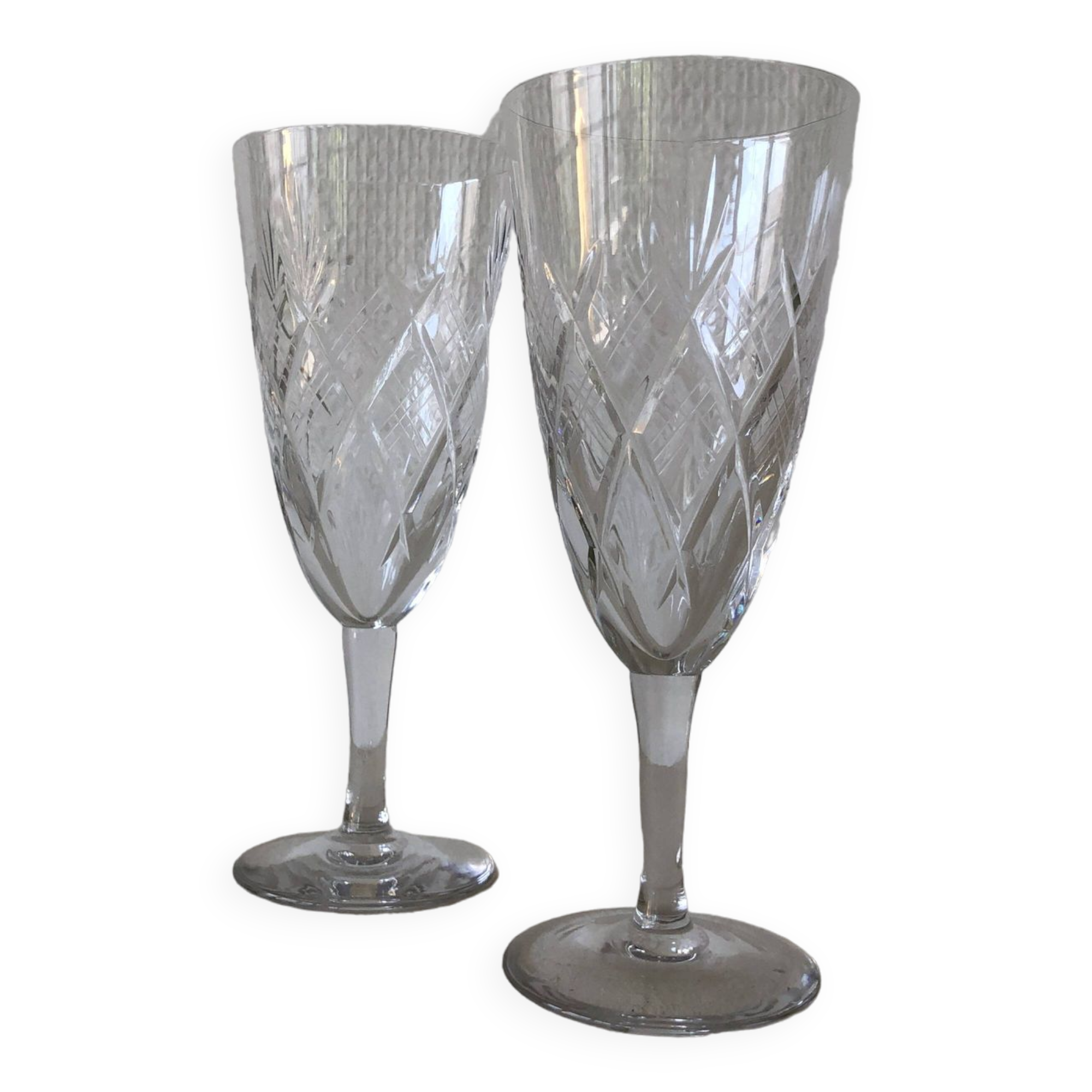 Bayel crystal champagne flutes