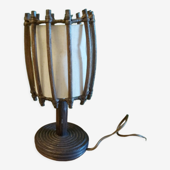 Rattan lamp, bamboo louis Sognot