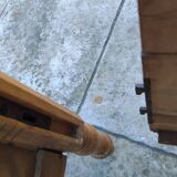 Vintage pine bed chalet style Chamonix for one person.