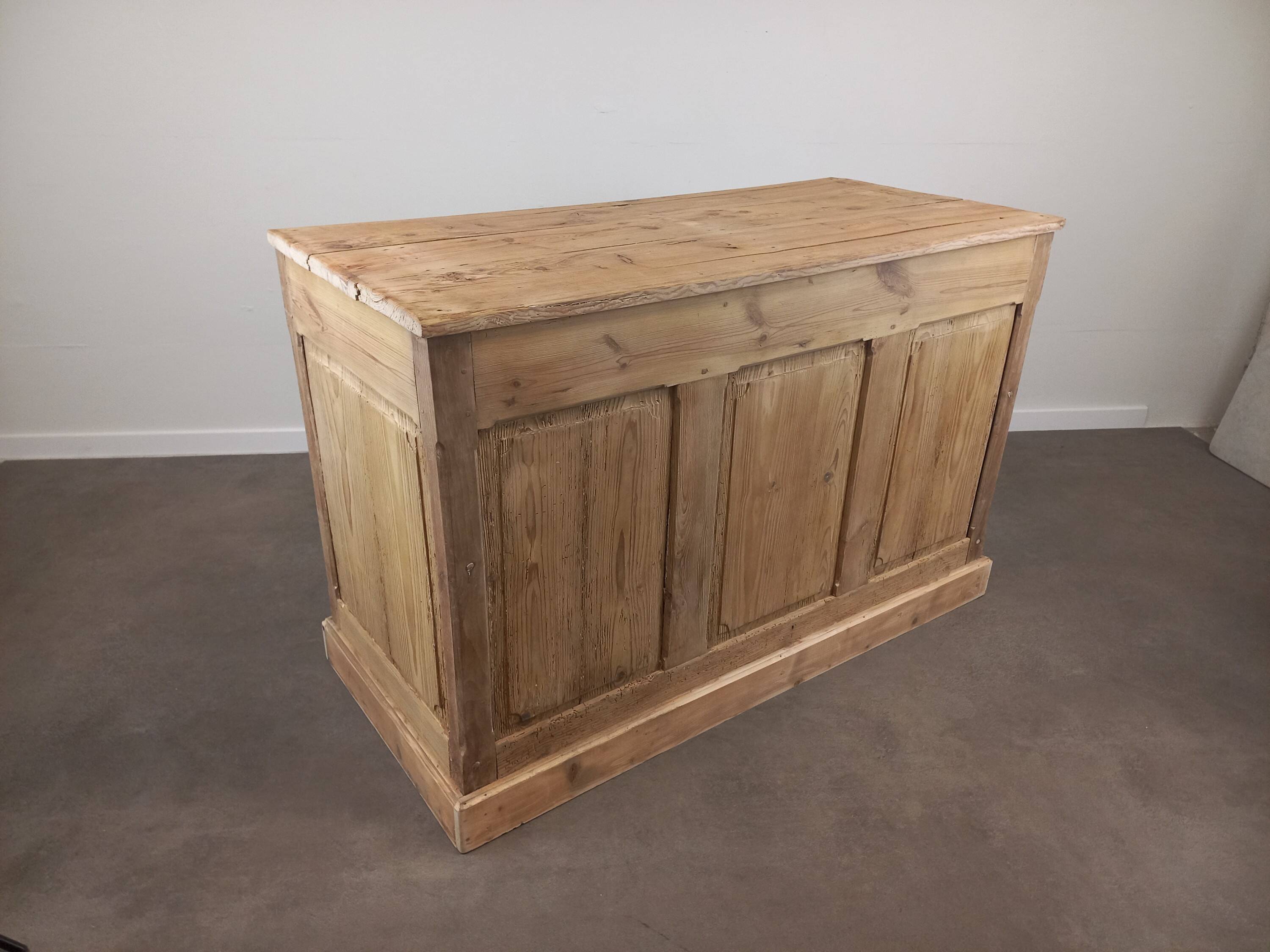 Banque de magasin ancienne 145 cm