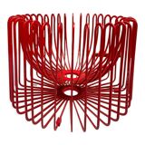 Tradig fruit basket by Ehlen Johansson red metal