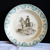 Napoleon plate, an old vegetable dish, 19th-century crockery.